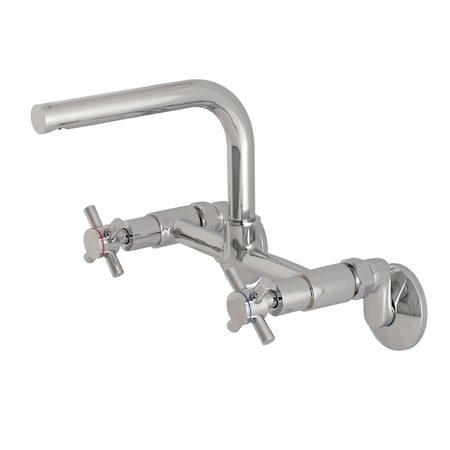 KS412C 8-Inch Adjustable Center Wall Mount Kitchen Faucet